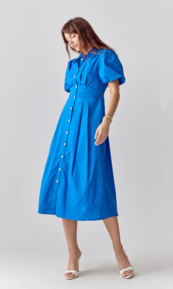 Tasha Poplin Midi Dress | Greylin Collection | Women's Luxury Fashion Clothing 