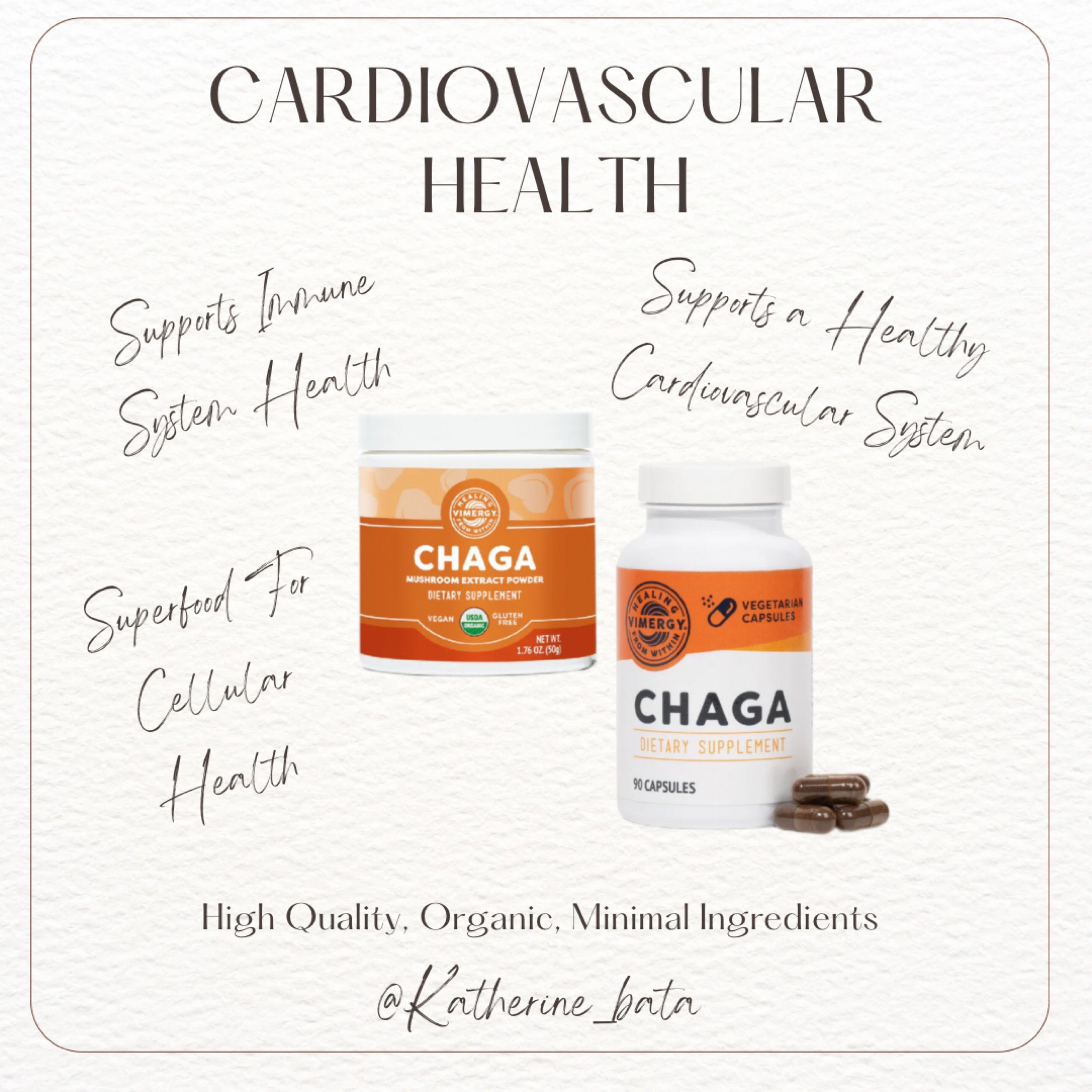 Vitamin support for cardiovascular system 
#health #vitamins #chaga #vimergy

Free Ashwagandha with orders over $150!!

#LTKfamily #LTKbeauty #LTKtravel
