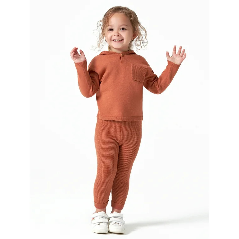 Modern Moments by Gerber Baby & Toddler Boy or Girl Gender Neutral Sweater Knit Hoodie & Pant, 2-... | Walmart (US)