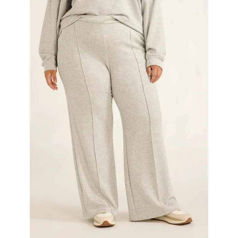 Scoop Women's and Women's Plus Scuba Knit Trouser Pants, Sizes XS-4X | Walmart (US)