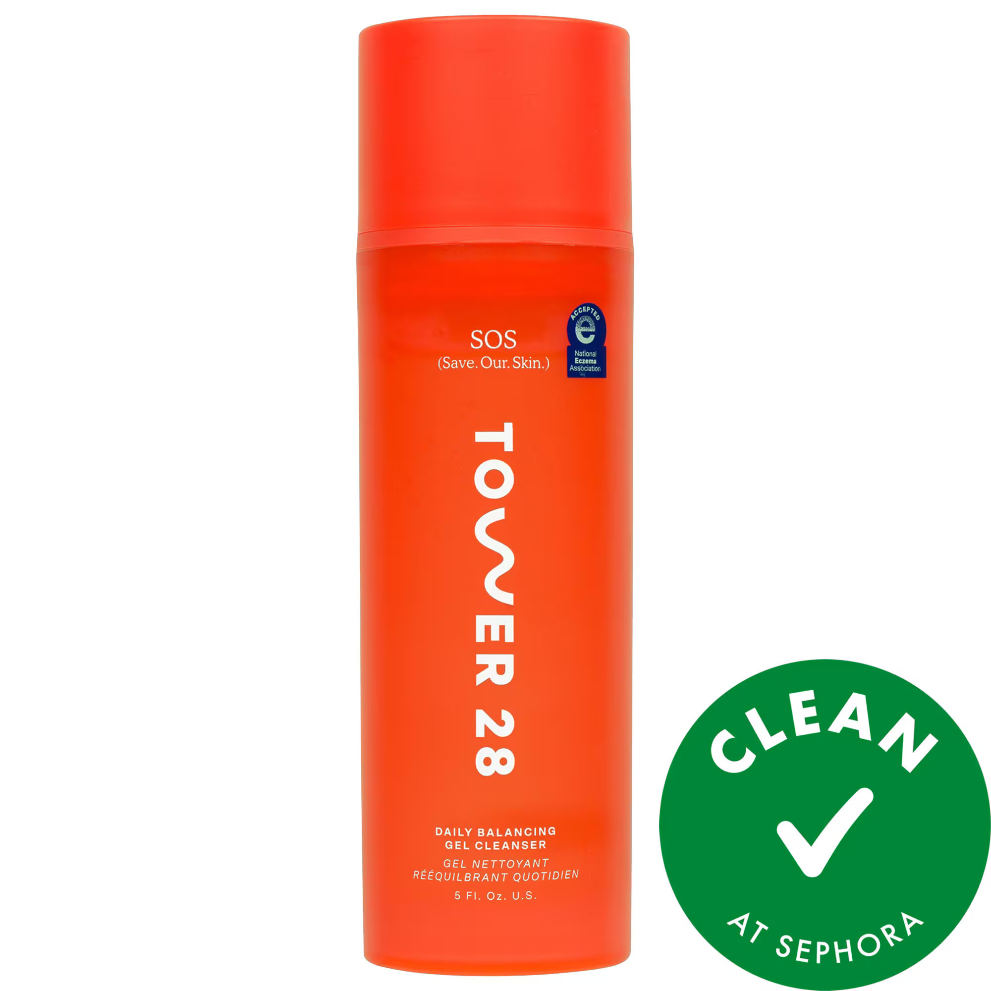 Tower 28 Beauty SOS Gentle Hydrating Gel Cleanser + Makeup Remover 5 fl oz. / 148 ml | Sephora (US)