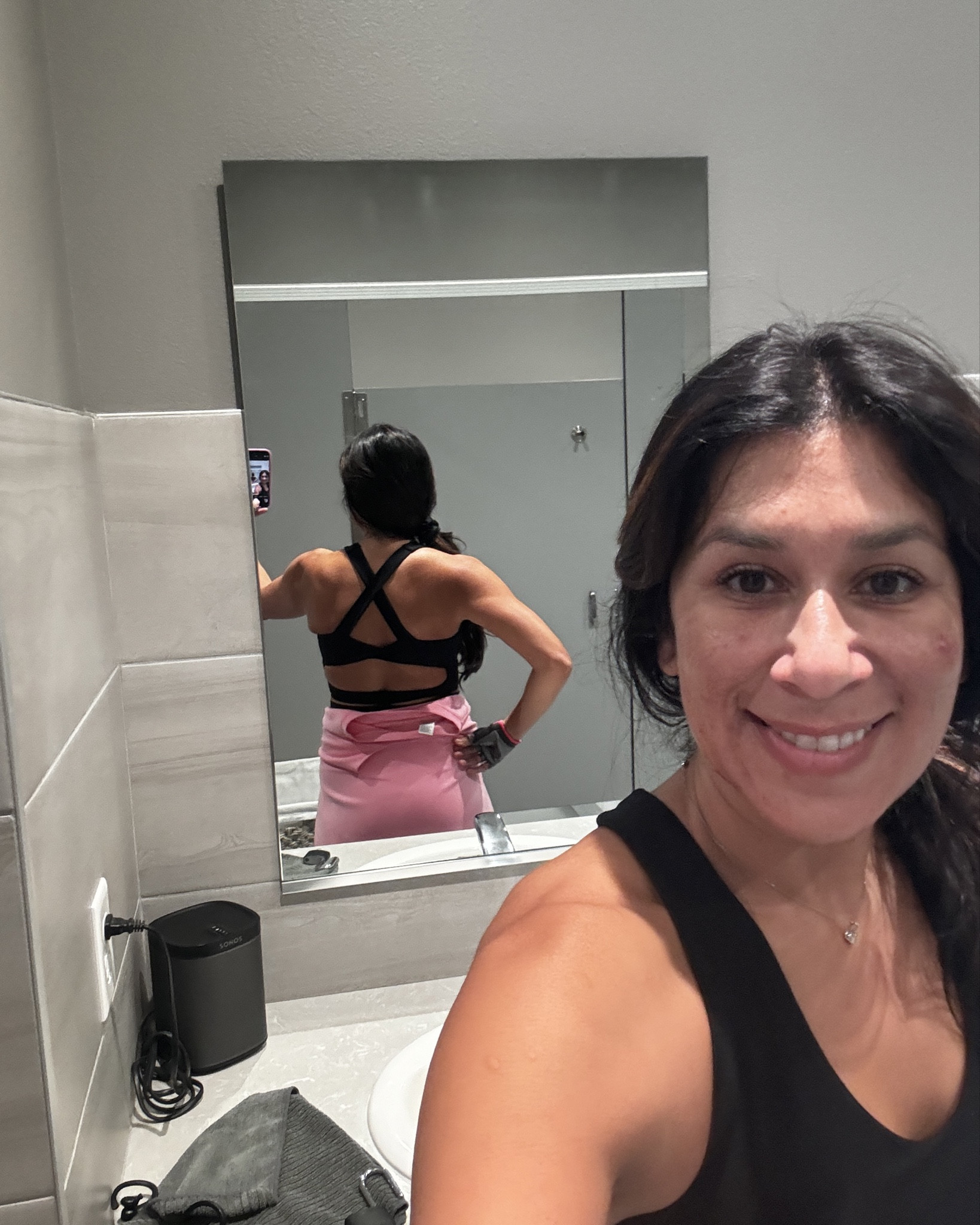 My AM gym outfit. Treadmill and free weights today. Love this top bc it’s a built in bra but comes down long enough for coverage  

#LTKActive #LTKFitness #LTKTravel