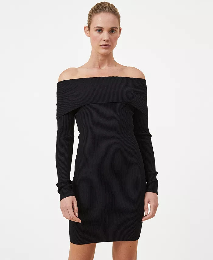 Women's Off The Shoulder Sweater Mini Dress | Macys (US)
