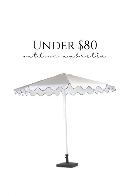 Scalloped outdoor umbrella under $80! 

#LTKSaleAlert #LTKHome #LTKFindsUnder100