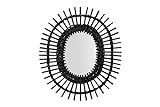 Creative Co-op Black Woven Cane & Bamboo Framed Wall Reflective Mirrors | Amazon (US)