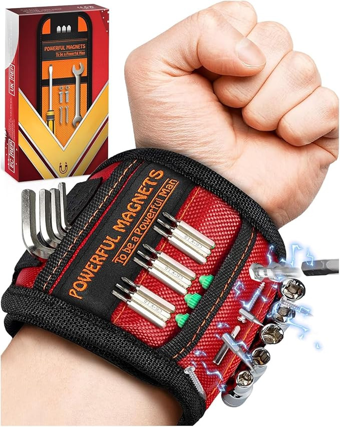 Father Day Gifts from Daughter Wife Son Magnetic Wristband: Men Tool Gifts for Men Him Belt Magne... | Amazon (US)