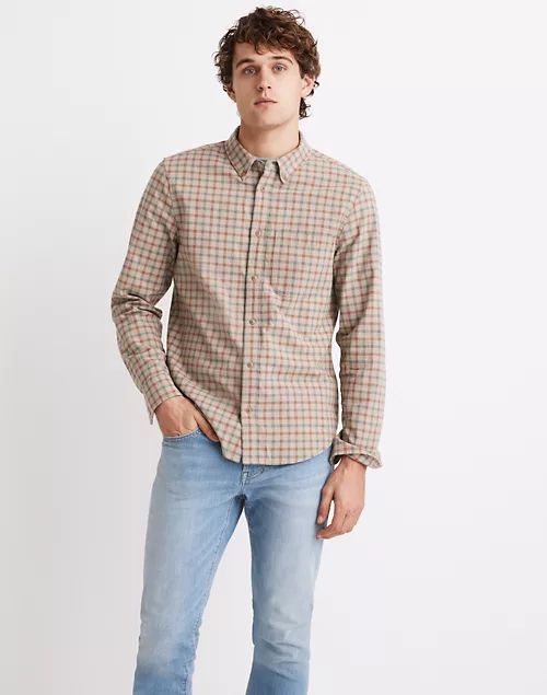Crinkle Cotton Perfect Long-Sleeve Shirt | Madewell