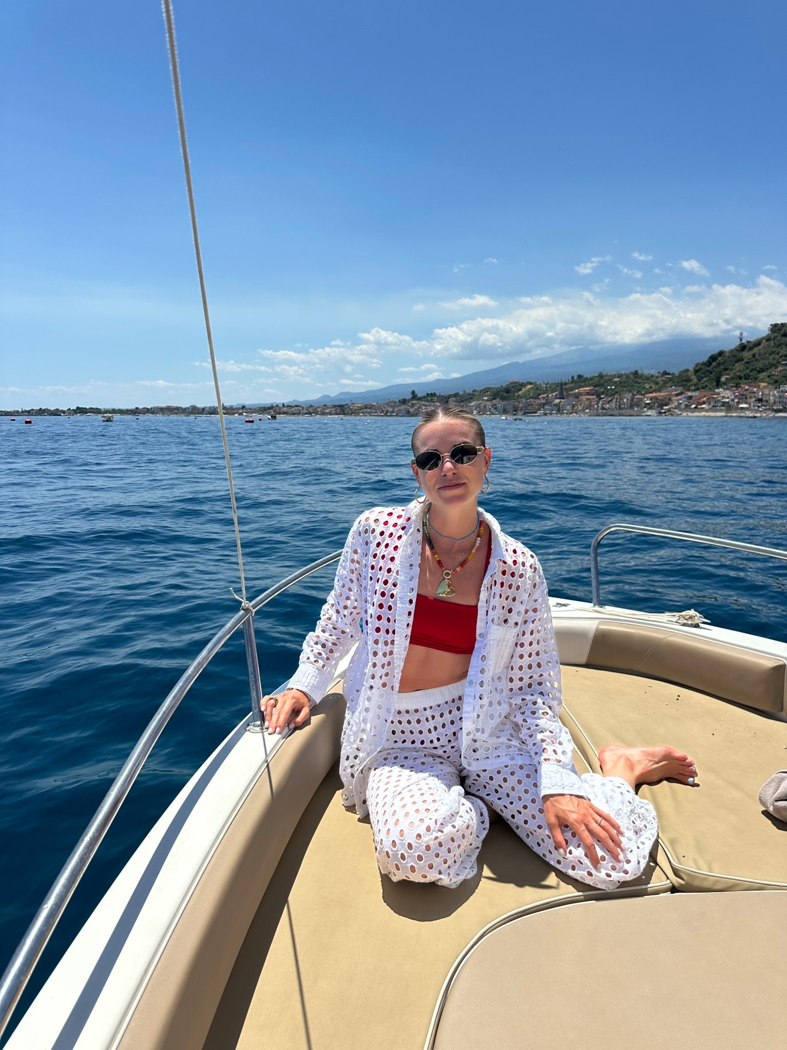 Go to beach attire! Cover up on sale & linked my favourite summer jewelry by Lauren Amble designs #ladesigns #laurenambledesigns #ad @laurenambledesigns 