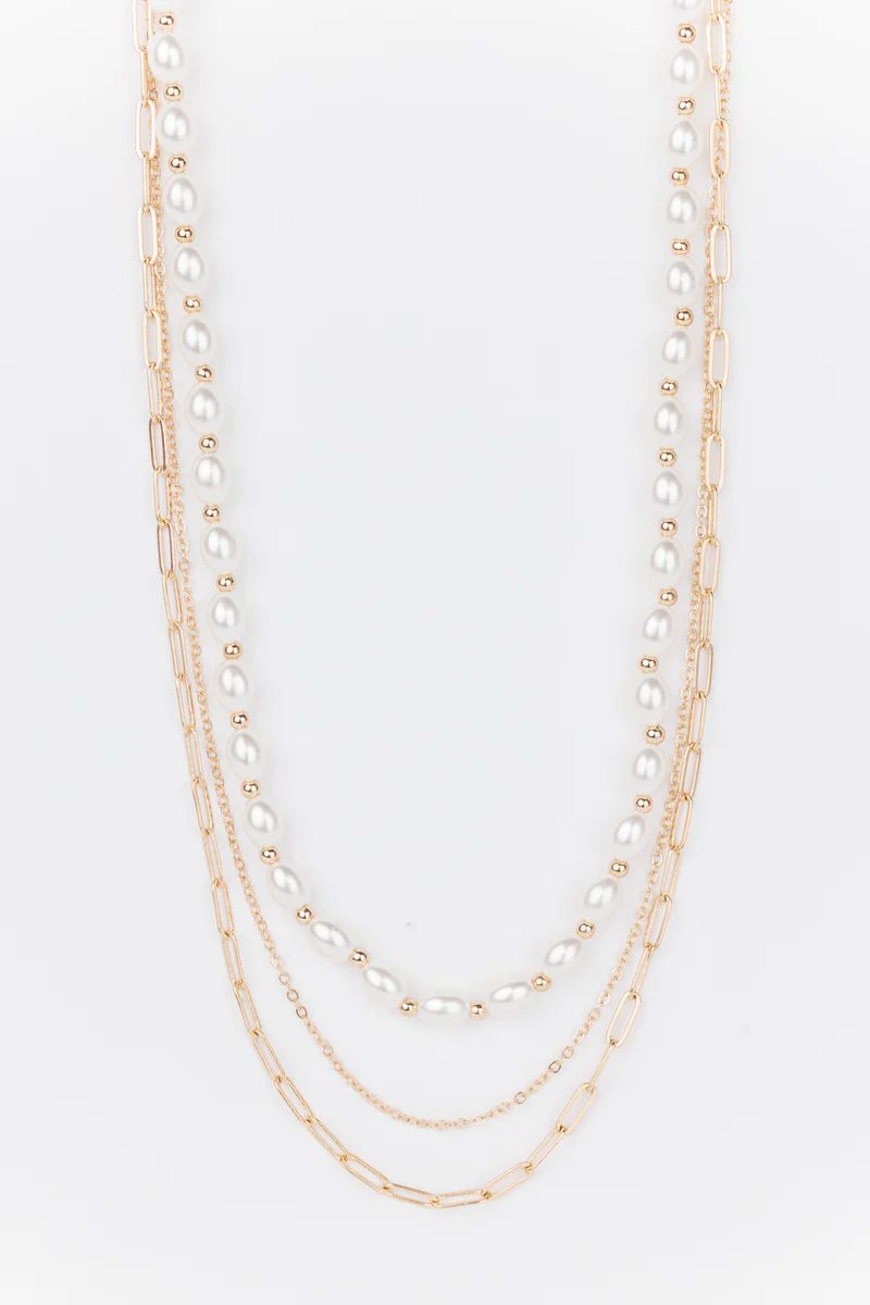Margot Pearl & Chain Necklace | Avara
