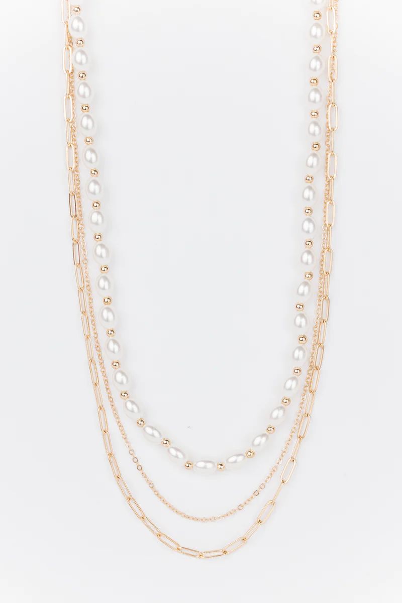 Margot Pearl & Chain Necklace | Avara