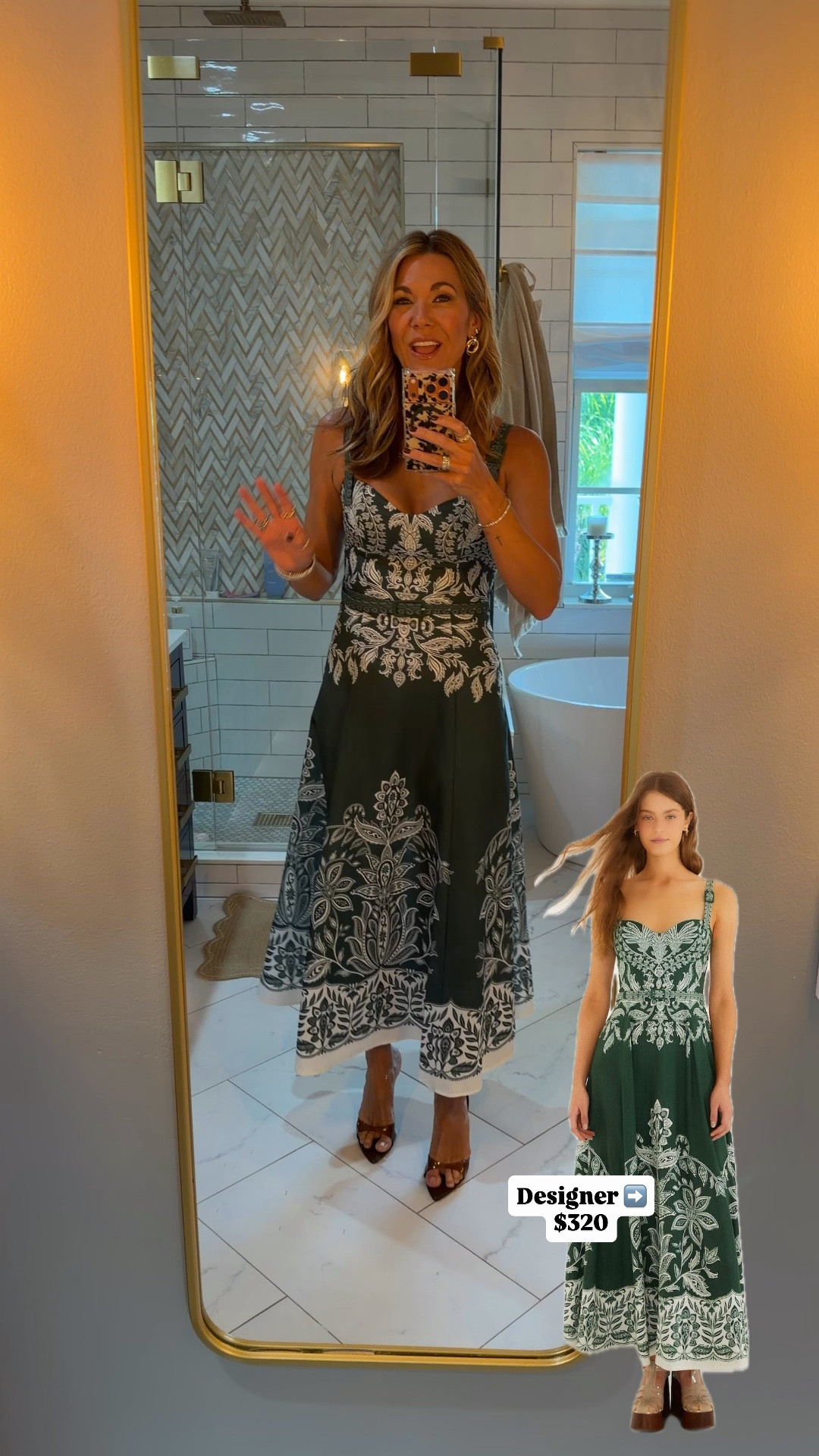 Here’s today’s OOTD – dress runs true to size. ￼