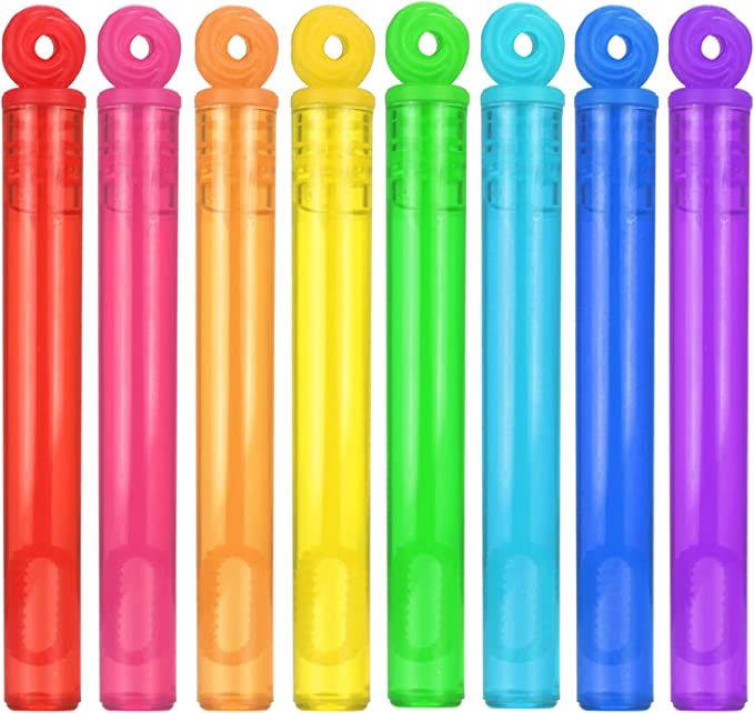 32-Piece 8 Colors Mini Bubble Wands Assortment Party Favors Toys for Kids Child, Christmas Celebr... | Amazon (US)