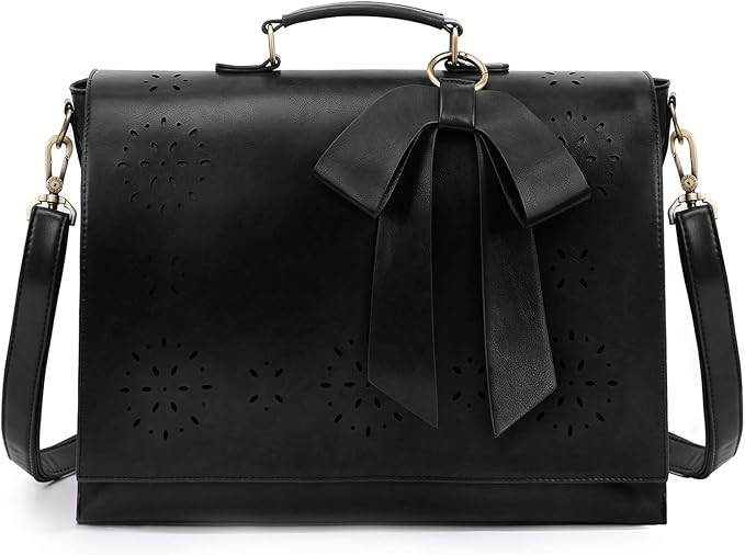 ECOSUSI Women's Briefcase Vegan Leather Laptop Bag for Work Shoulder Computer Satchel Bag with De... | Amazon (US)