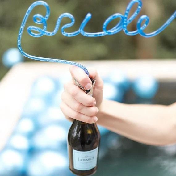 BRIDE Bachelorette Party Crazy Straws Custom Bride Straw | Etsy | Etsy (US)