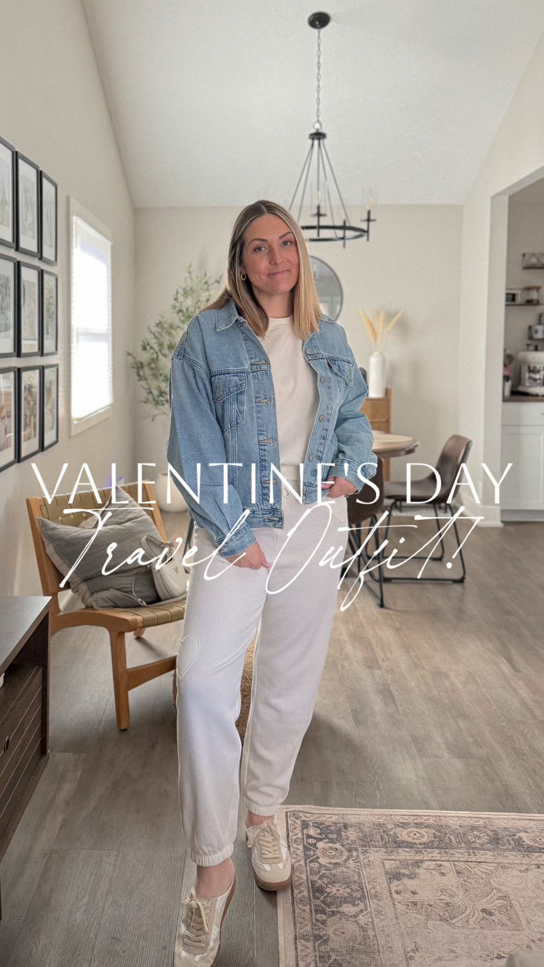 Valentine's Day Travel Outfit!  Love this cute matching lounge set from @zsupplyclothing  with little heart patches. ❤️🤍❤️

#traveloutfit #airplaneoutfit 
Airplane outfit, travel day ootd





#LTKootd #LTKValentine #LTKTravel