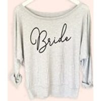 Long Sleeve Bride Shirts Bride Sweater Sweatshirt Like Shirt for Bride to Be Gift Bridal Shower Gift for Bride (EB3310WD) Long Sleeve TShirt | Etsy (US)