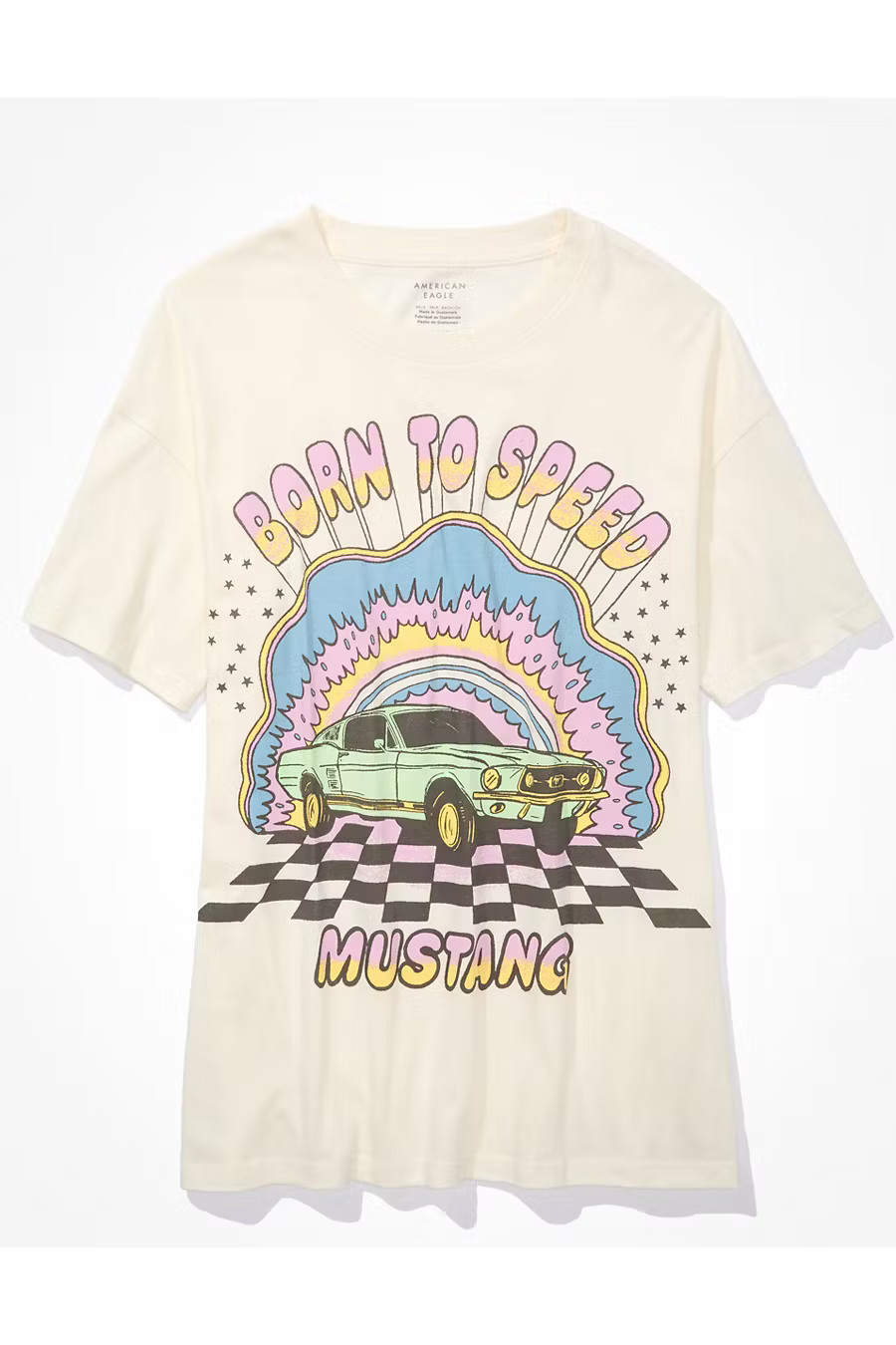 AE Oversized Mustang Graphic Tee | American Eagle Outfitters (US & CA)