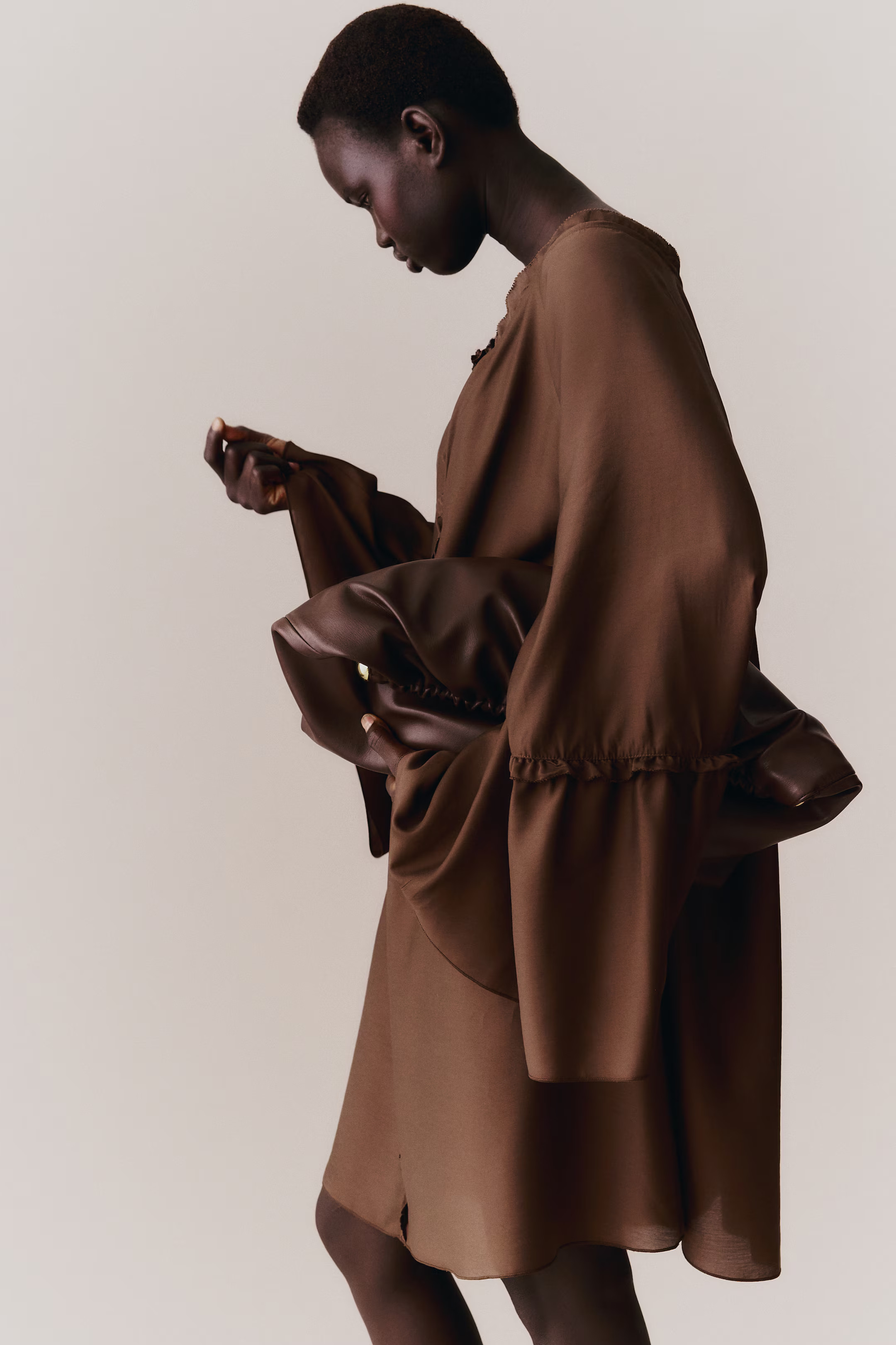 Trumpet-Sleeved Tunic Dress | H&M (US, CA, MX)