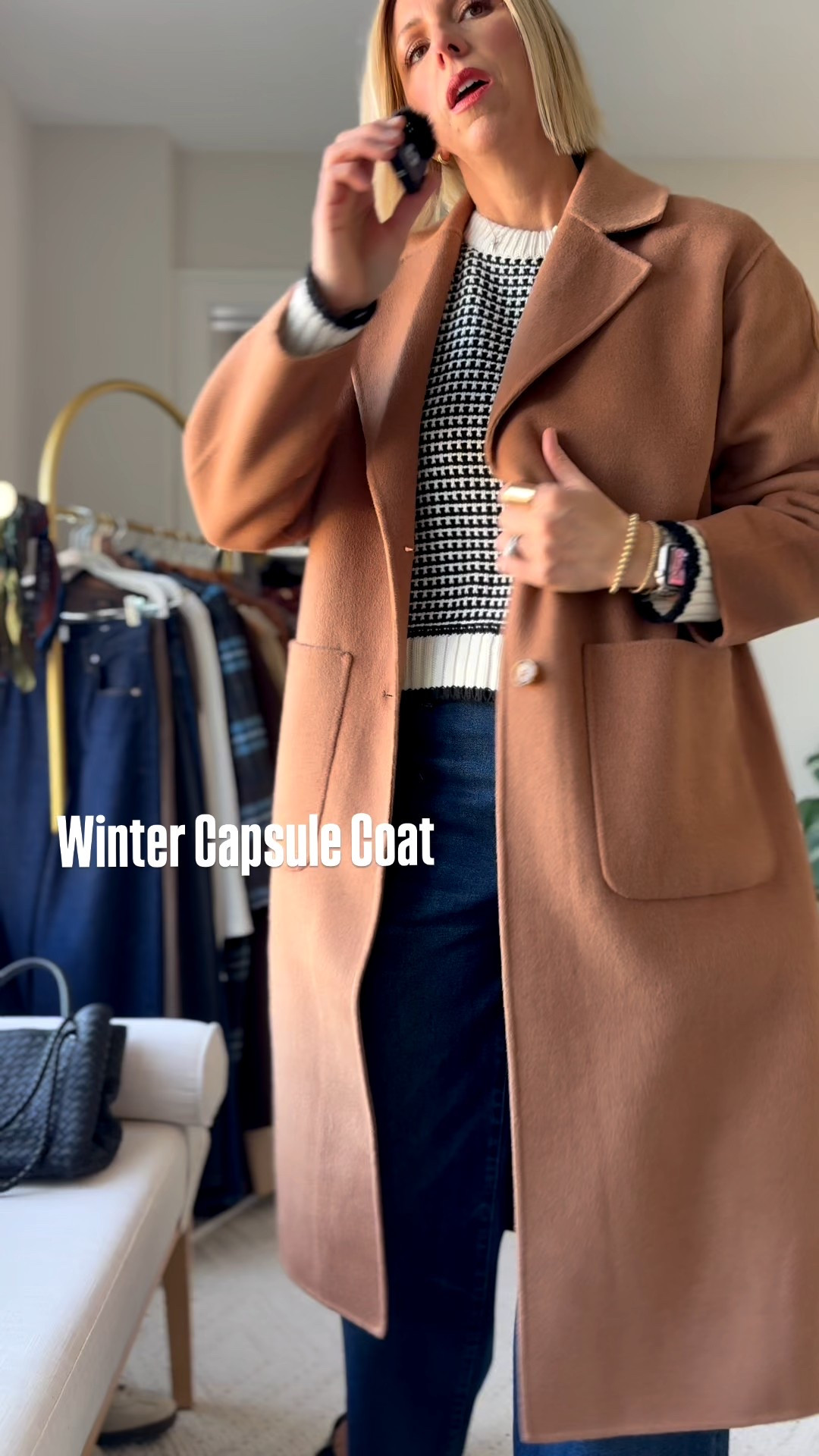 An overcoat + Wide-leg denim is my go-to for the everyday elevated in the winter. 
This outfit took me from work-from-home to school pickup to dinner out — all with one easy swap.

These amazing wide leg jeans from Madewell fit true to size- I’m 5 foot 10” and wearing a size 28. 
Went up one size to a medium, and it’s overcoat to be able to layer with thick sweaters.

#LTKOver40 #LTKmomlife #LTKootd

#LTKCyberWeek #LTKdayinmylife #LTKOver40