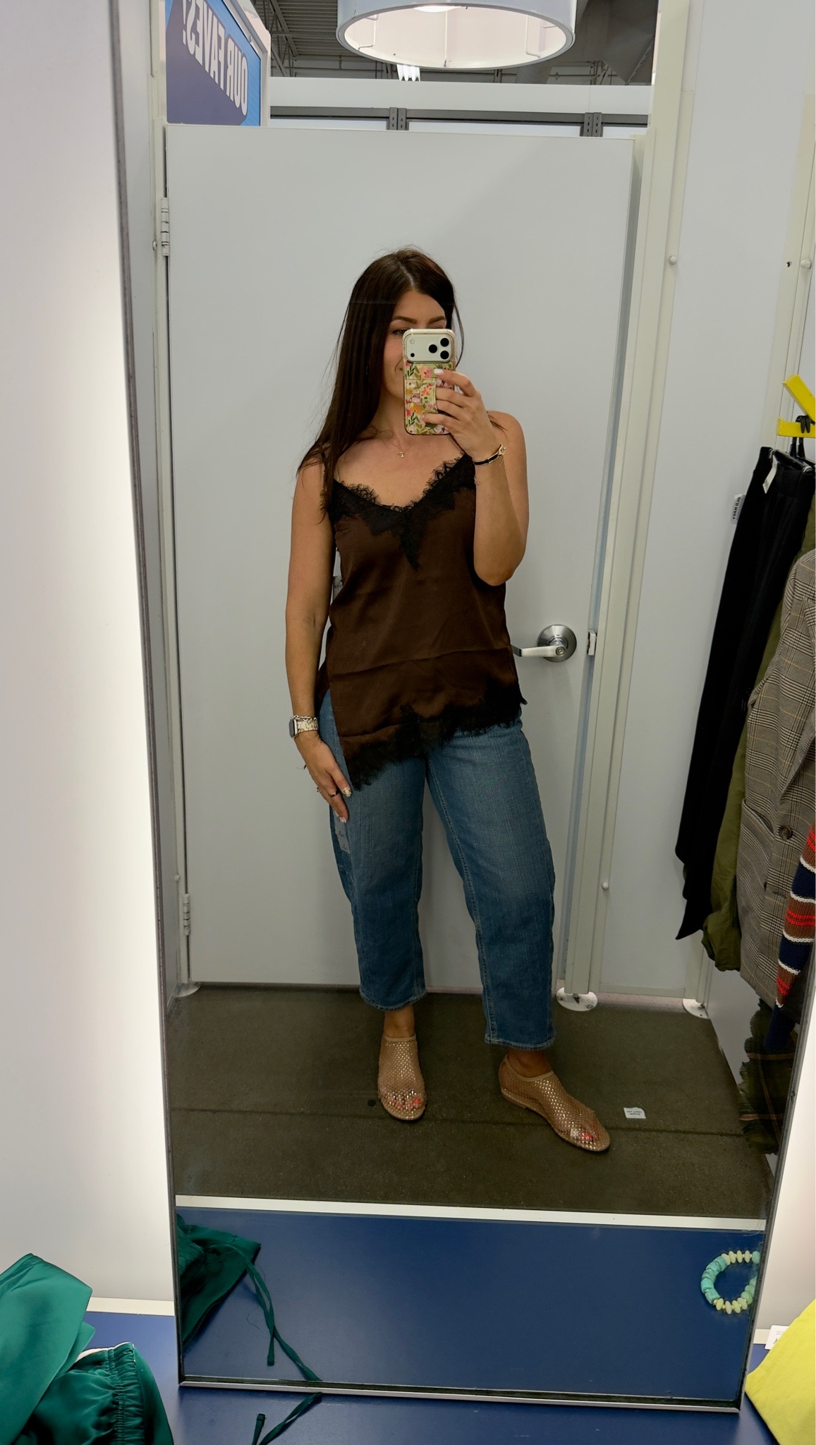 Old navy sale 
Medium lace tank
8 barrel jeans

#LTKSaleAlert #LTKMidsize #LTKTall