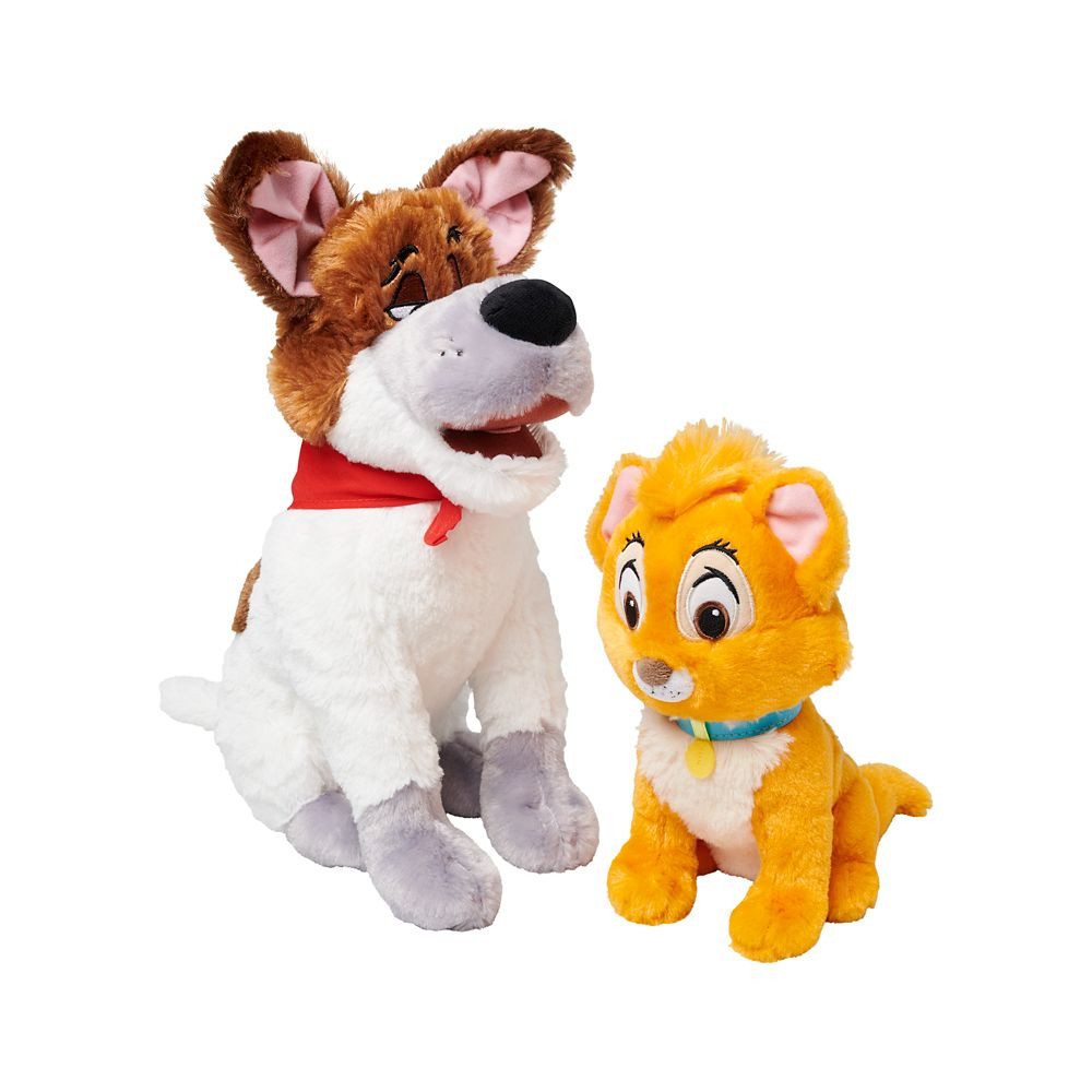 Oliver and Dodger Plush Set – Oliver & Company – Disney100 – Medium 12'' & 8'' | Disney Store