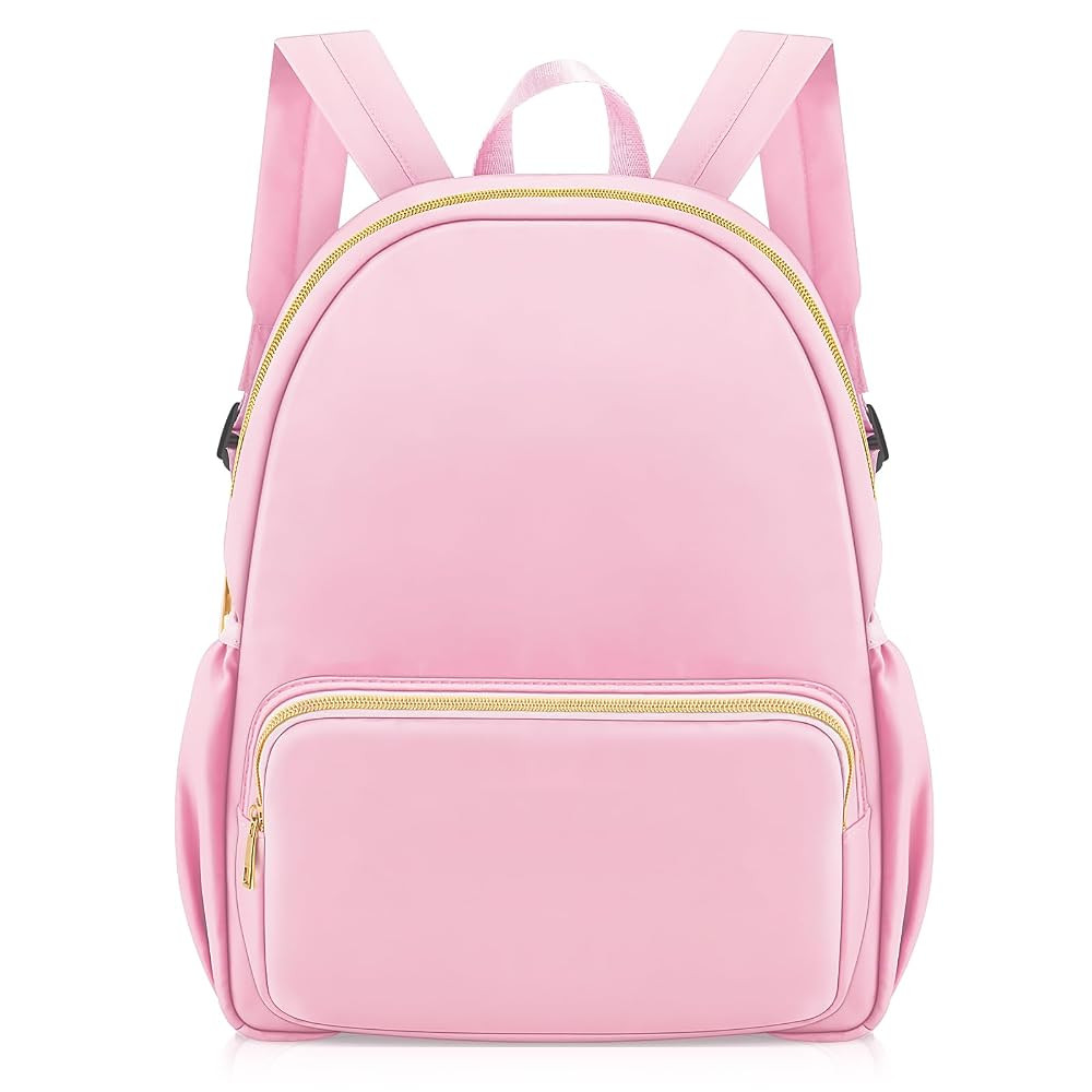 Cunno 1 Piece Nylon Backpack Kids School Backpack for Toddler Girls Boys Plain Waterproof Preppy ... | Amazon (US)