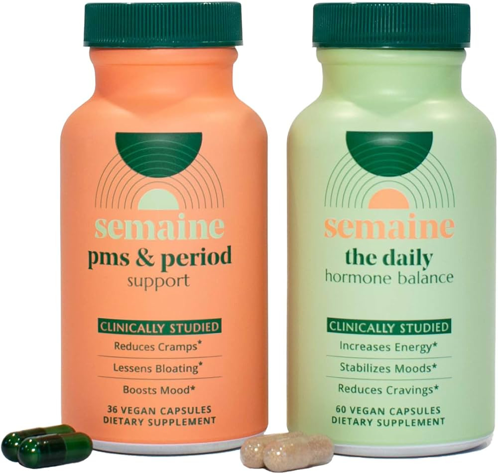 PMS & Hormone Cycle Support Bundle – Naturally Eases Cramps & Bloating, Mood Swings, Hormonal A... | Amazon (US)