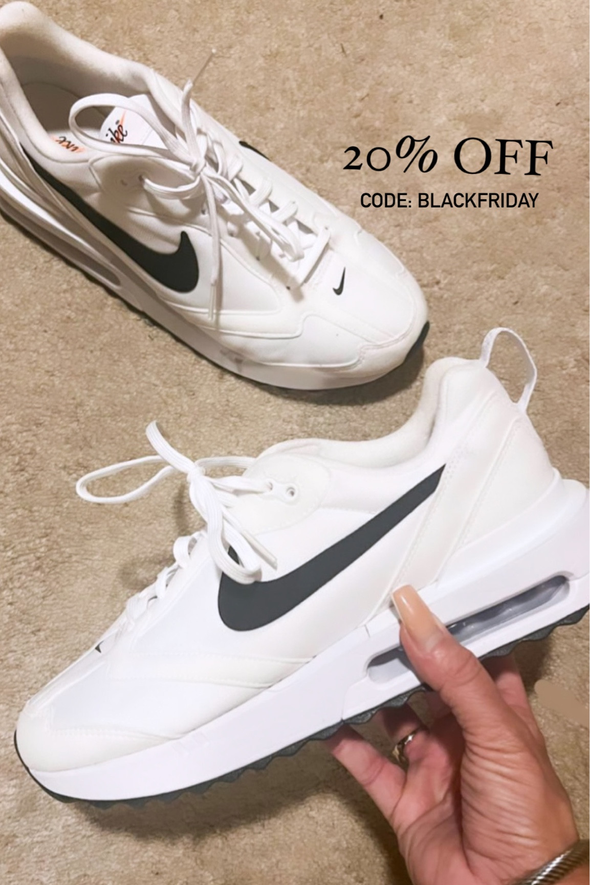My sneakers are currently on sale! So comfy! 20% off with code BLACKFRIDAY #shoecrush #sneakers #nikeairmax #giftidea #giftsforher 

Sneakers: Run TTS

Follow me @karmagaravaglia for more fashion finds, beauty faves, lifestyle, home decor, sales and more! So glad you’re here!! XO!!

#LTKCyberweek #LTKHoliday #LTKGiftGuide