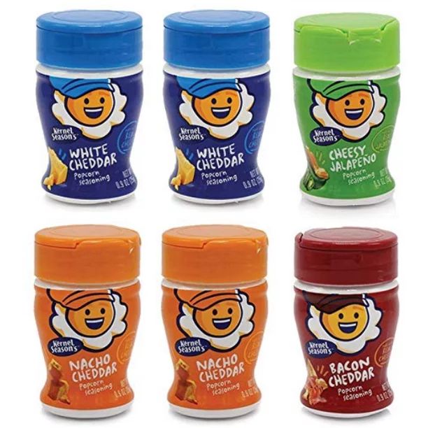 Kernel Season's Cheesy Jr. Mini Popcorn Seasoning, Variety Pack, 6 Count | Walmart (US)