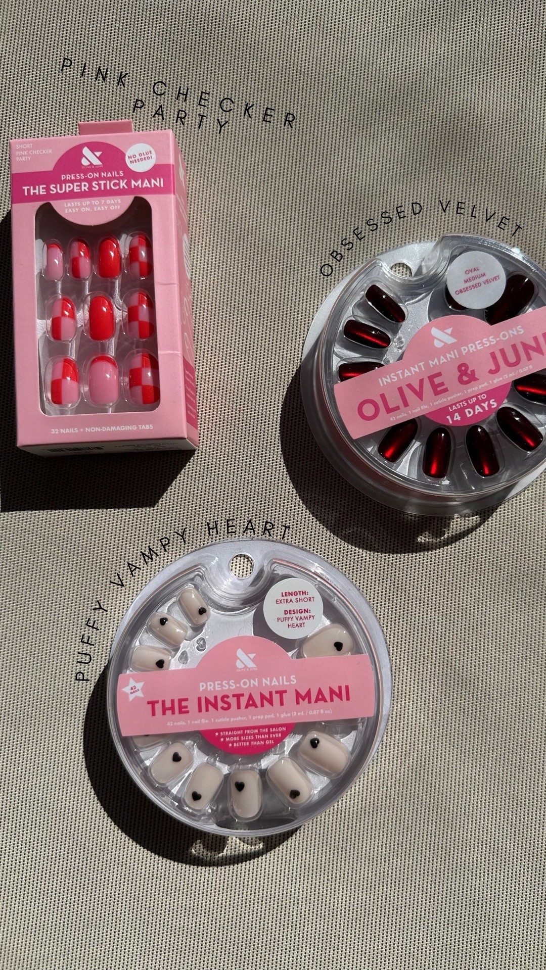 Love these press on nails from @olive&june !! Let me know your favorite set below !! 

#nailinspo #oliveandjune #nails 

#LTKValentine #LTKBeauty #LTKdayinmylife