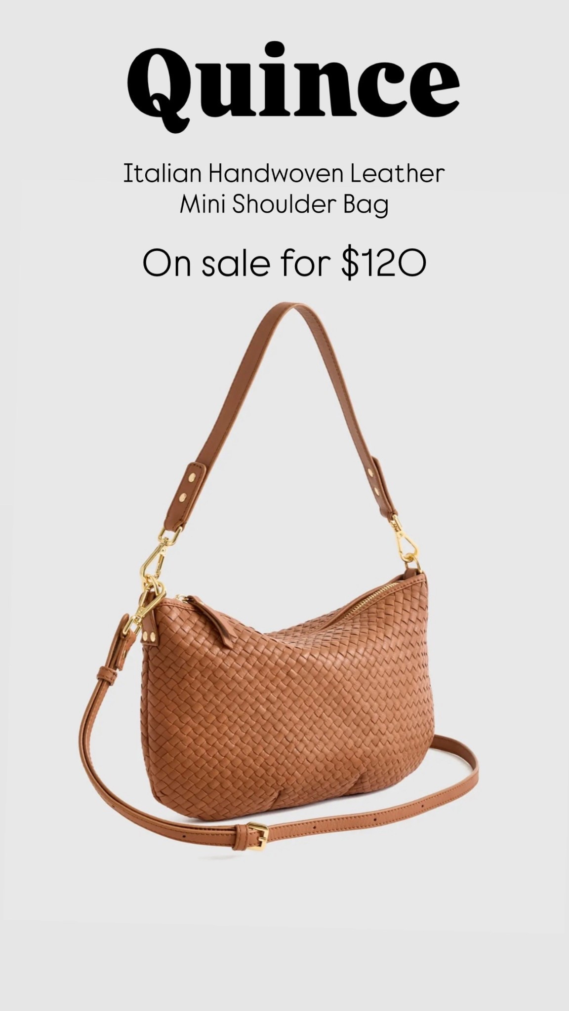 Italian Handwoven Leather Mini Shoulder Bag on sale for $120 

#LTKWorkwear #LTKSaleAlert