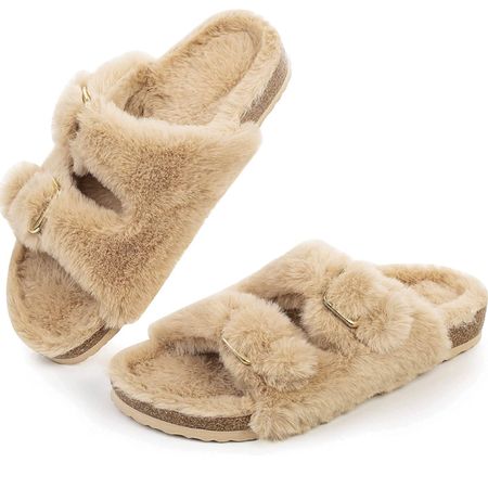 These are fantastic Birkenstock dupes to wear around the house. They are so soft and cozy and have held up perfectly. I sized up! 

#LTKstyletip #LTKshoecrush #LTKunder50