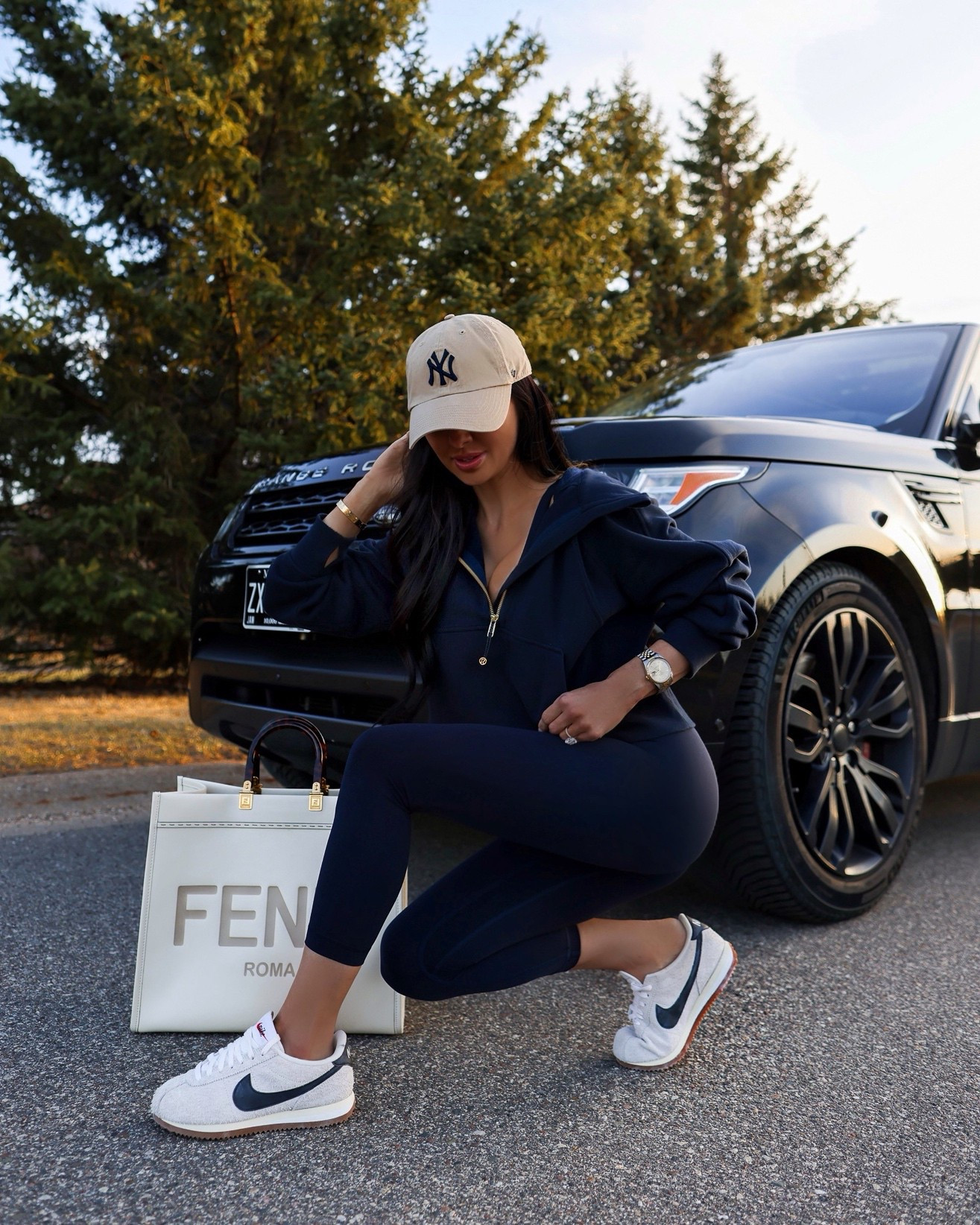 Weekend casual outfit from Lululemon
Lululemon align tank and crop 23” leggings in true navy wearing a size 0
Nike Cortez sneakers


#LTKFindsUnder100 #LTKActive #LTKStyleTip
