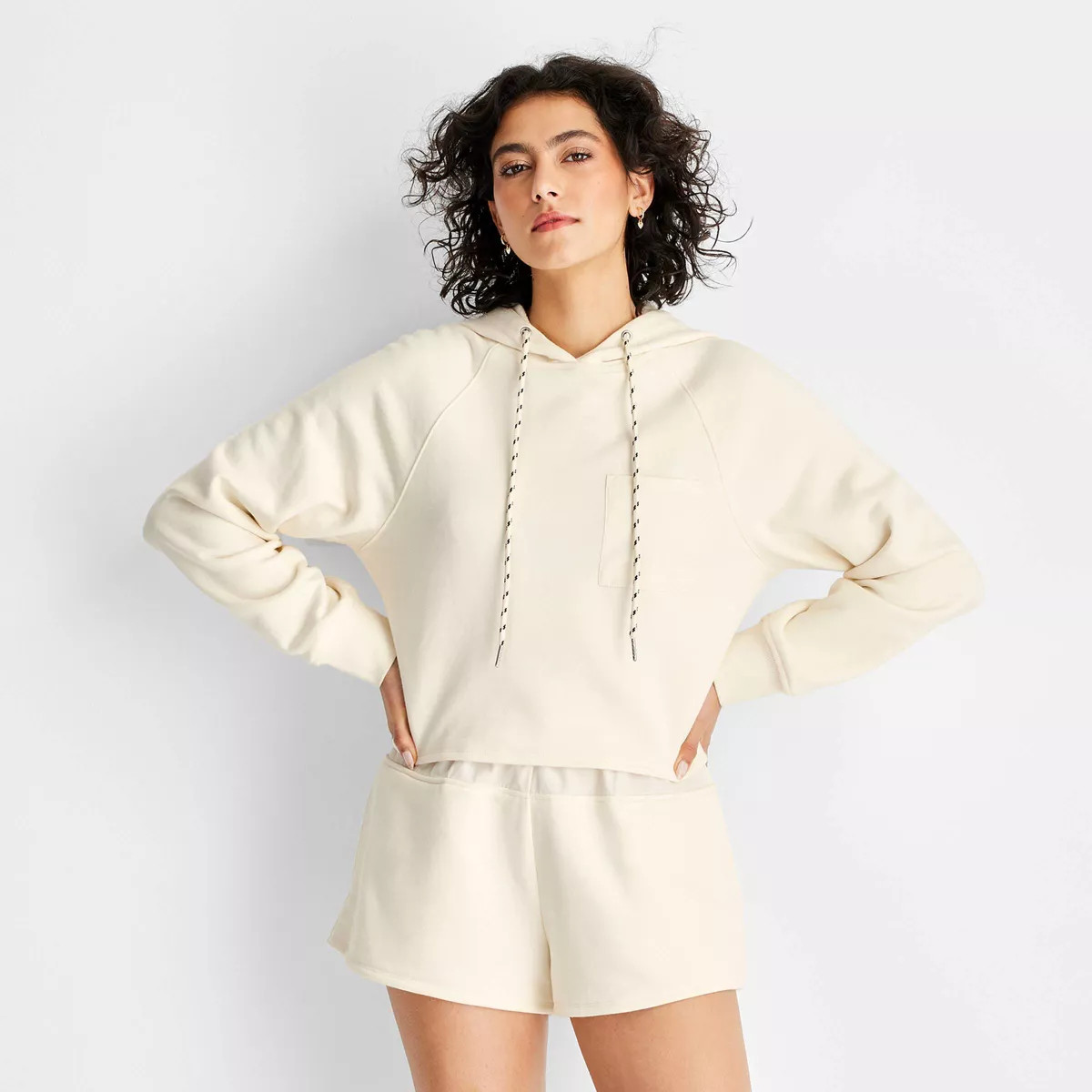 Women's Hooded Sweatshirt - Future Collective Cream | Target