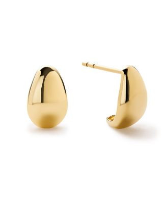 Gold Stud Earrings - Gold Teardrop Huggie Studs | Bloomingdale's (US)