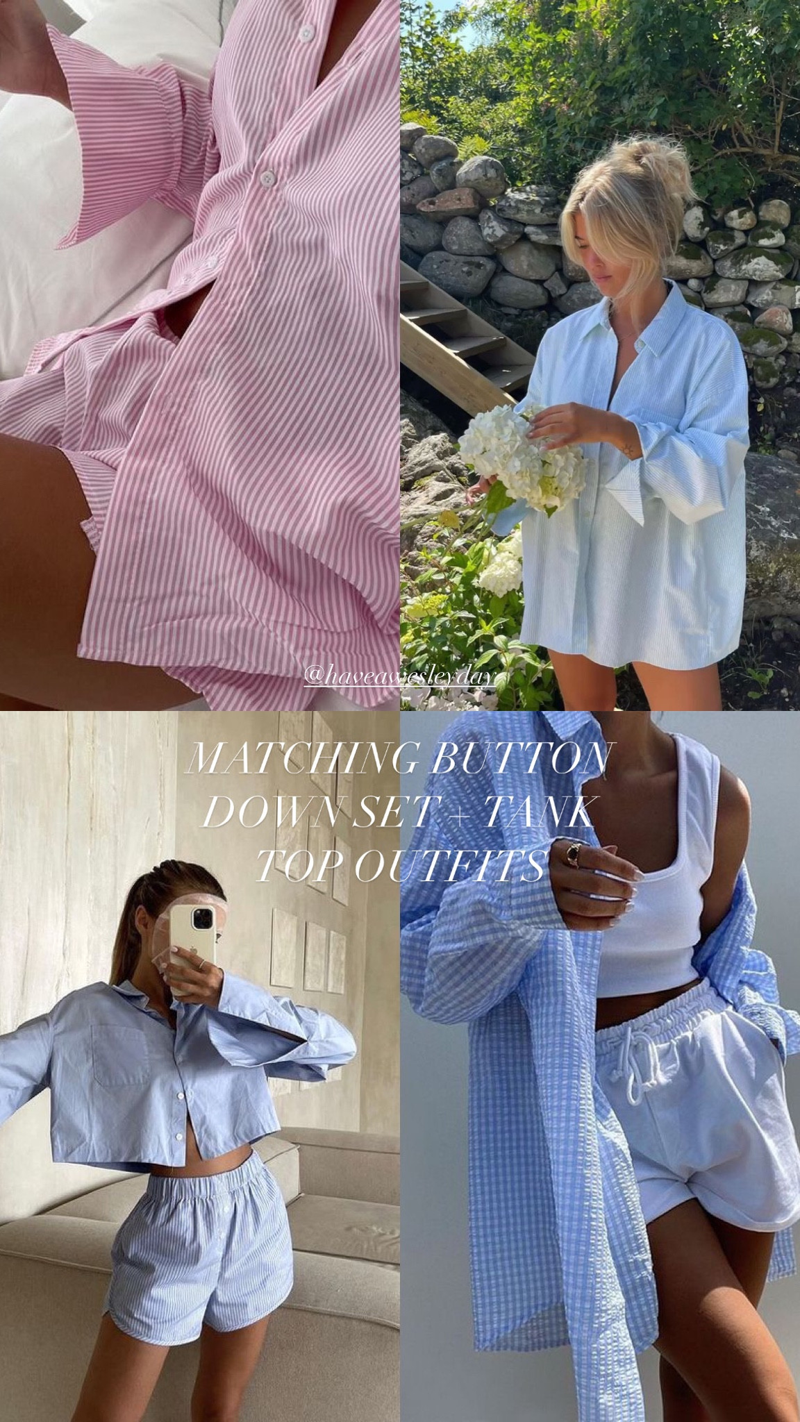 Matching button down set outfit ideas, Pinterest girl style, European girl summer travel outfit inspo 

#LTKstyletip #LTKtravel #LTKSeasonal