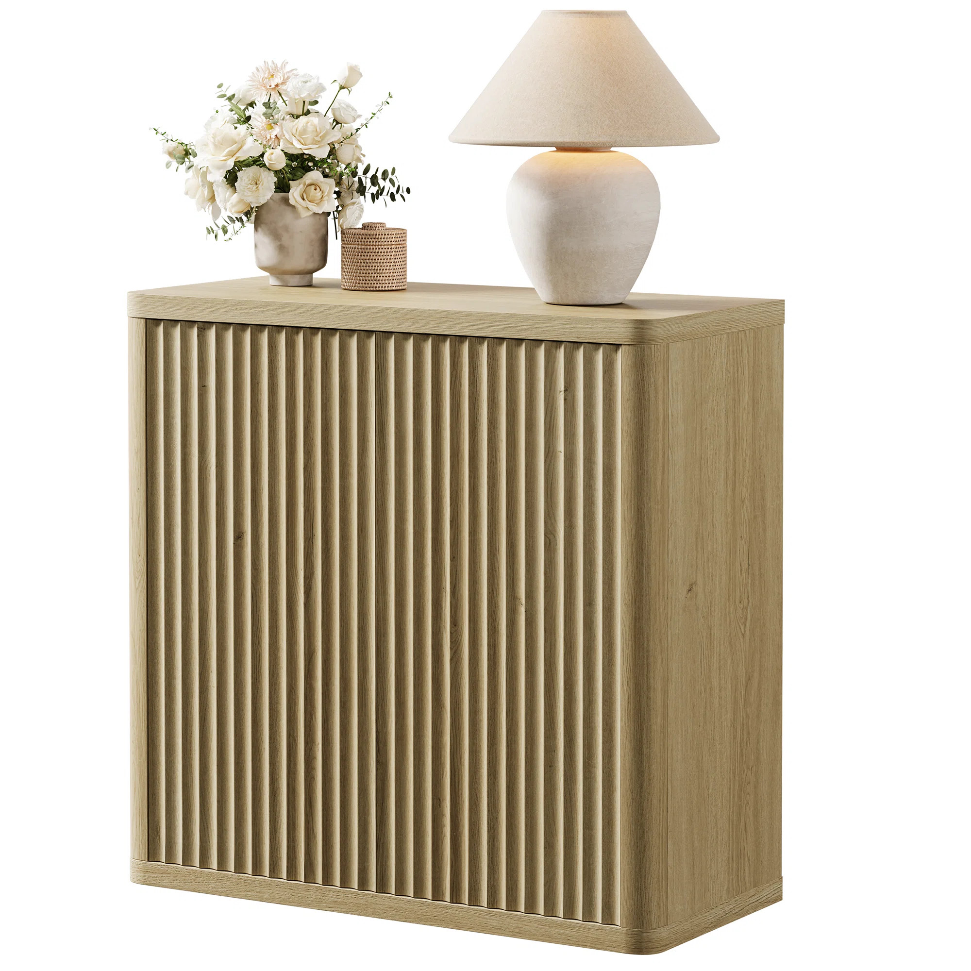 Cesiro 34.6''Wide Buffet Sideboard With Adjustable Shelves | Wayfair North America