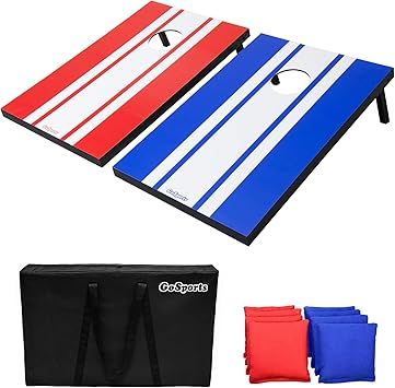 GoSports Classic Cornhole Set – Includes 8 Bean Bags, Travel Case and Game Rules (Choice of sty... | Amazon (US)