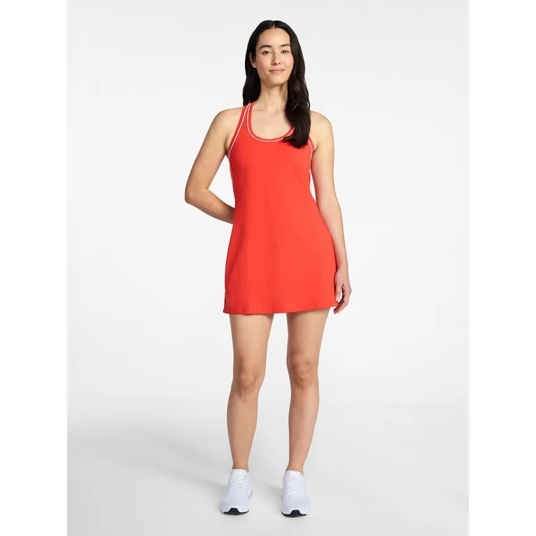 Avia Women's Piped Trim Active Dress, Sizes XS-XXXL | Walmart (US)