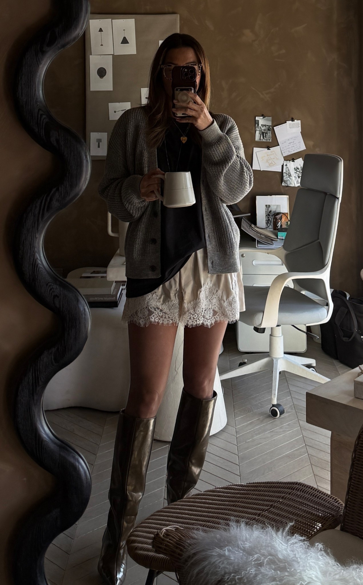 what I wore to work today! 

lace shorts, tights, sheer tights, winter outfit

#LTKdayinmylife #LTKootd #LTKOver40