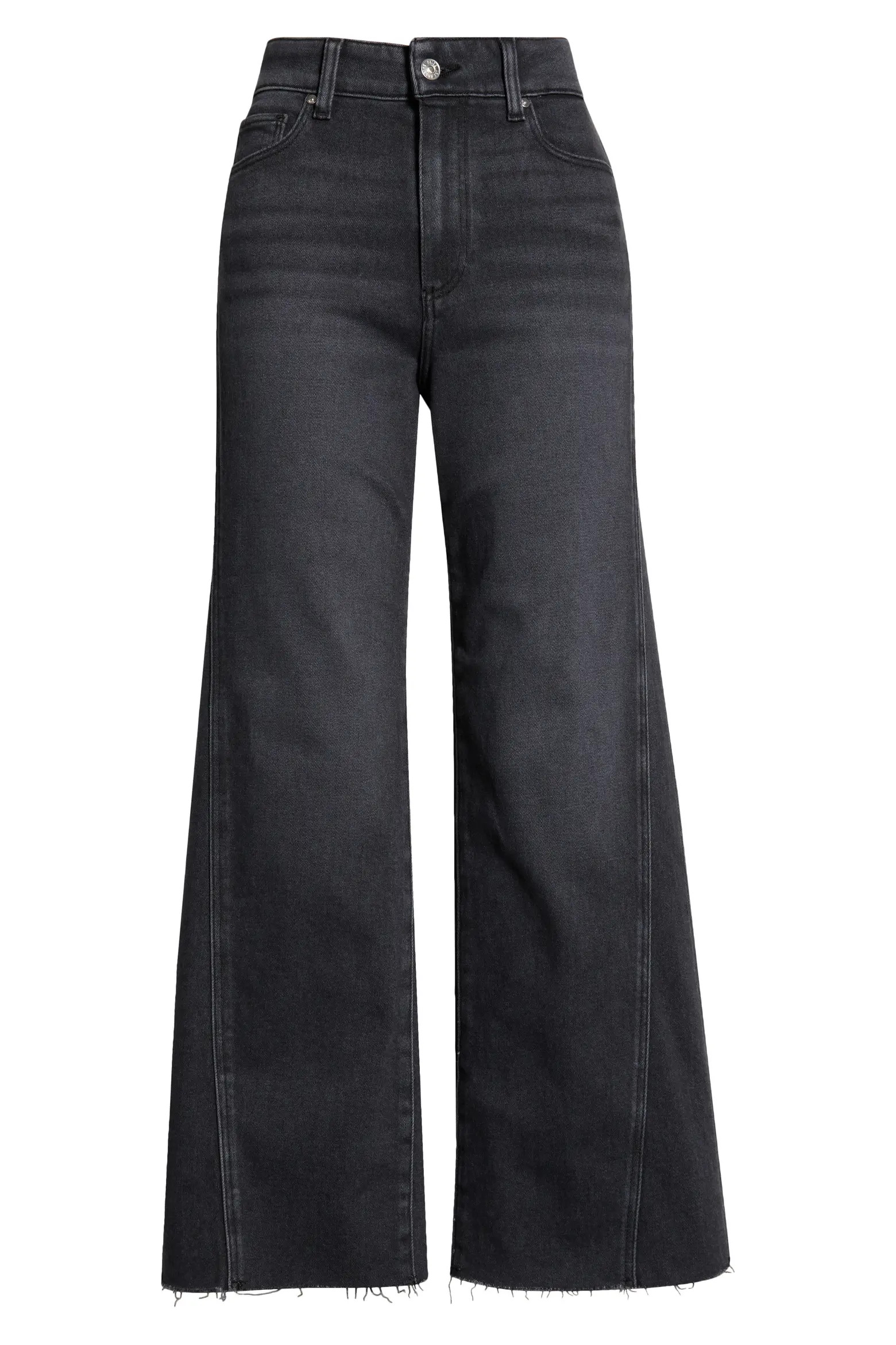 Anessa High Waist Raw Hem Wide Leg Jeans (Women) | Nordstrom | Nordstrom