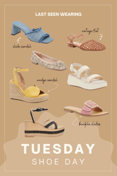 Tuesday Shoe Day
#slidesandal #wedgesandal

#LTKshoecrush #LTKstyletip