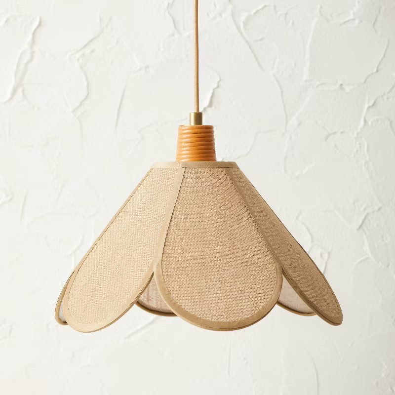 Burlap Petal Ceiling Pendant - Opalhouse™ designed with Jungalow™ | Target