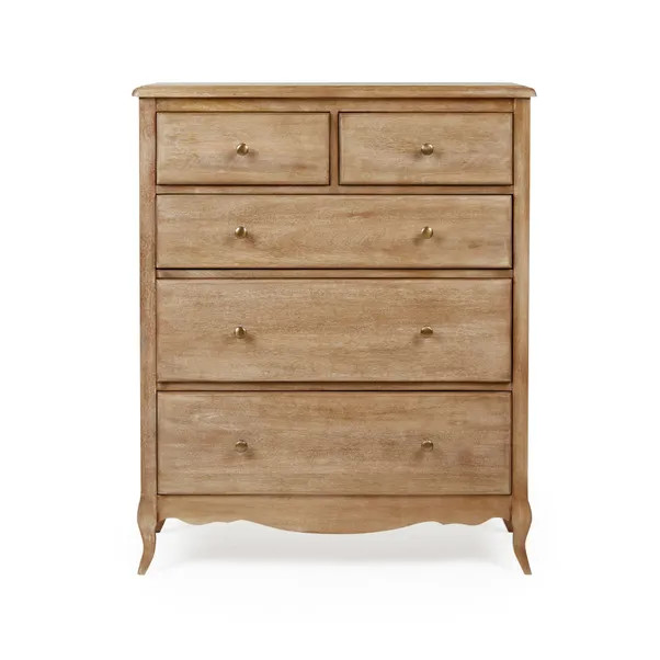 Giselle 5 Drawer Chest, Mango Wood | Dunelm (migrated)