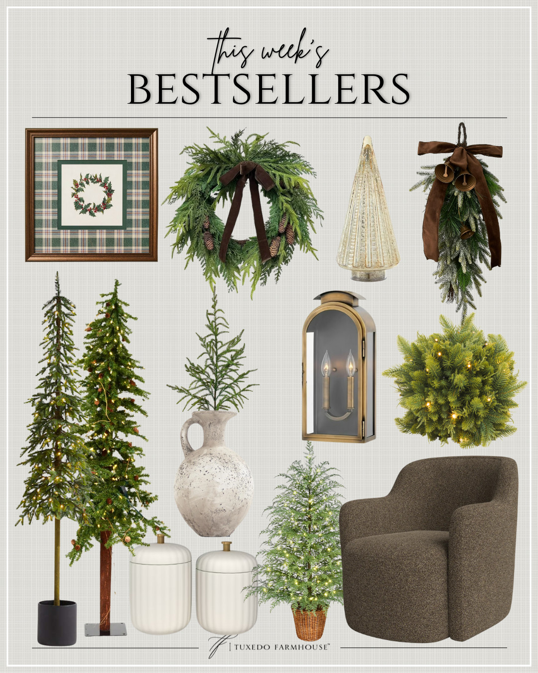 This Week's Bestsellers

Which one was your favorite?!

Seasonal, home decor, holiday, wreaths, candles, swags, trees, reindeer, Christmas, snowmen, trays, bells, pillows, ornaments 

 #LTKHoliday #LTKSeasonal #LTKHome
