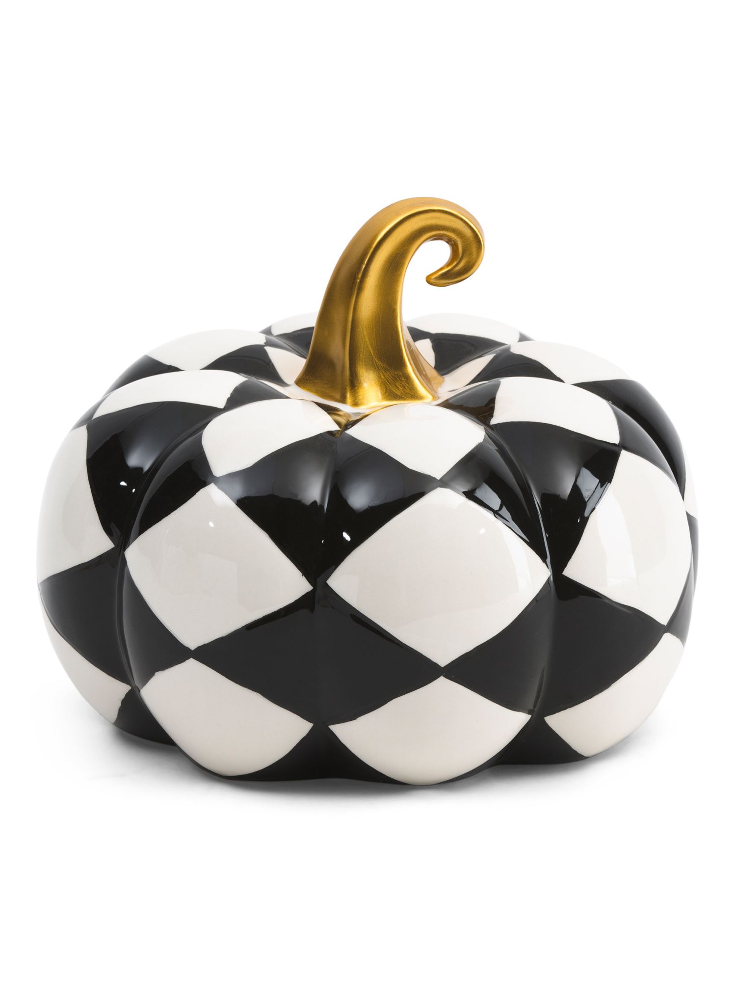 8.5in Pattern Ceramic Pumpkin | TJ Maxx