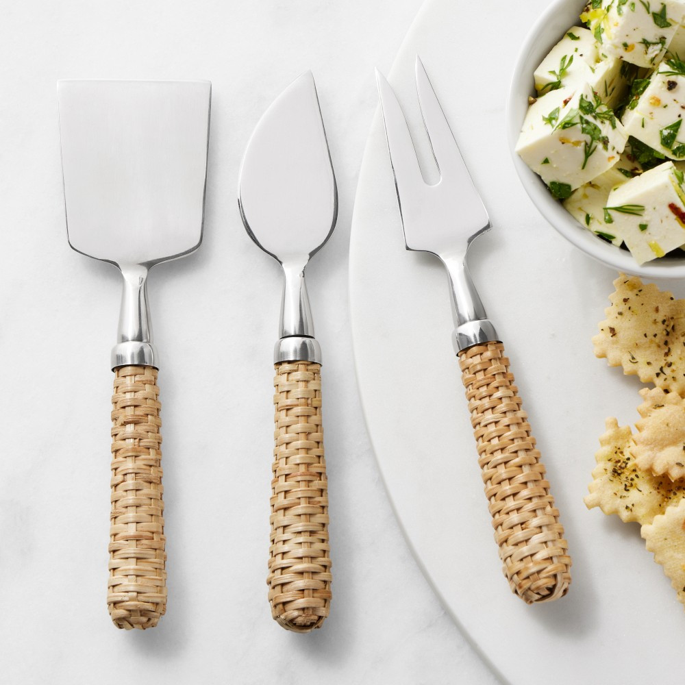 Light Woven Cheese Knives, Set of 3 | Williams-Sonoma
