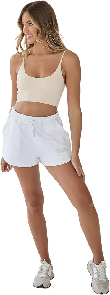 Bride Statement Shorts for Bridal Shower & Bachelorette Party, High Rise for Comfort During Weddi... | Amazon (US)