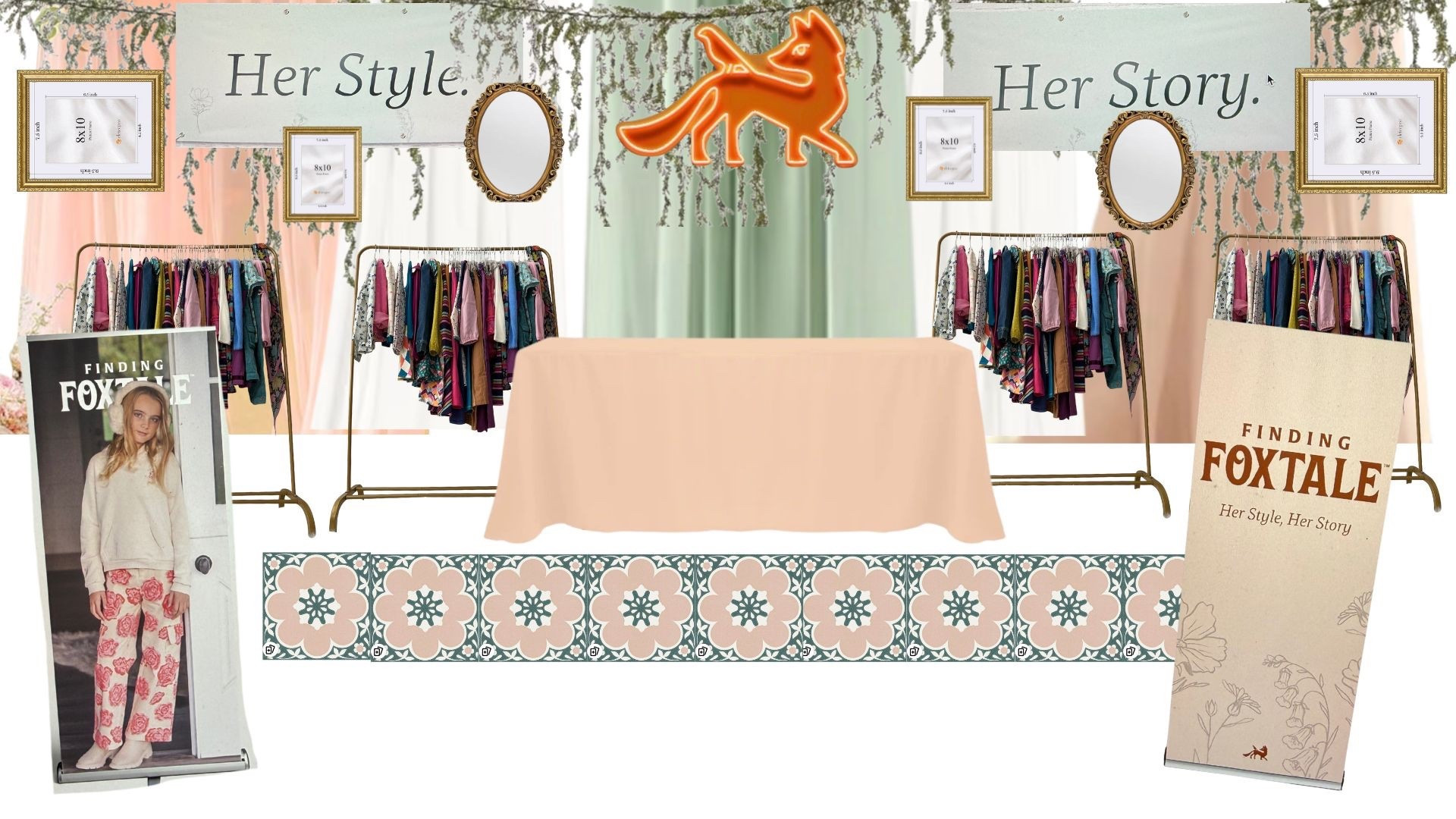 I get asked a lot of questions about what I use for displays at either vendor events or trade shows. I try to do things as inexpensively as possible, while still making a statement that blends with our brand esthetics. 

I have an upcoming show the first week of February and this is my inspiration board. I’ll make sure to post an IRL once I set everything up in Atlanta! #decor #tradeshow #clothingbrand #tween #foxtale #stylist #fashion 

#LTKdayinmylife #LTKTravel #LTKHome