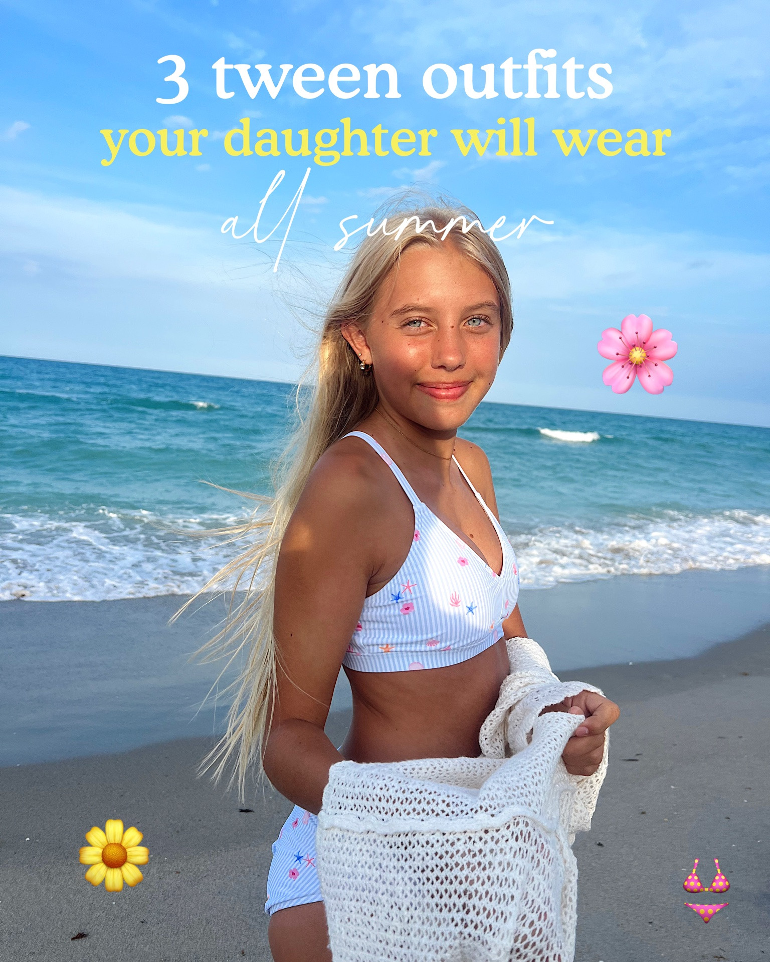 Cutest versatile summer tween outfits your girlies will wear all summer! ☀️ 

Size up in the bikini and sports bra! 🫶🏽

#tweenfashion #girlmom #summeroutfits #abercrombiekids #beachstyle #tweenstyle #momfinds #ootd

#LTKmomlife #LTKKids #LTKSwim